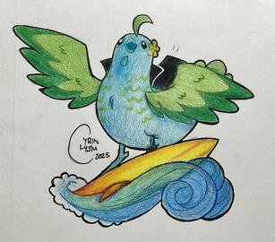 Traditional Coloured Pencil Art