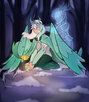 Fullcolor Rendered Painterly Scene