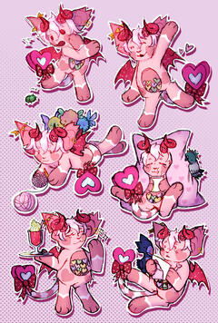 Bean Chibi Sticker-Style Doodlepage Bean Chibi Sticker-Style Doodlepage