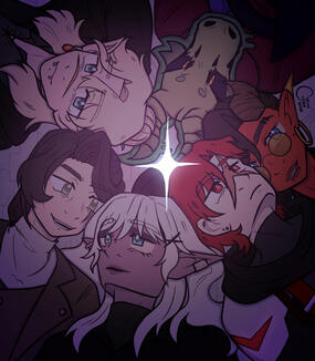 Group Piece with Atmospheric Lighting